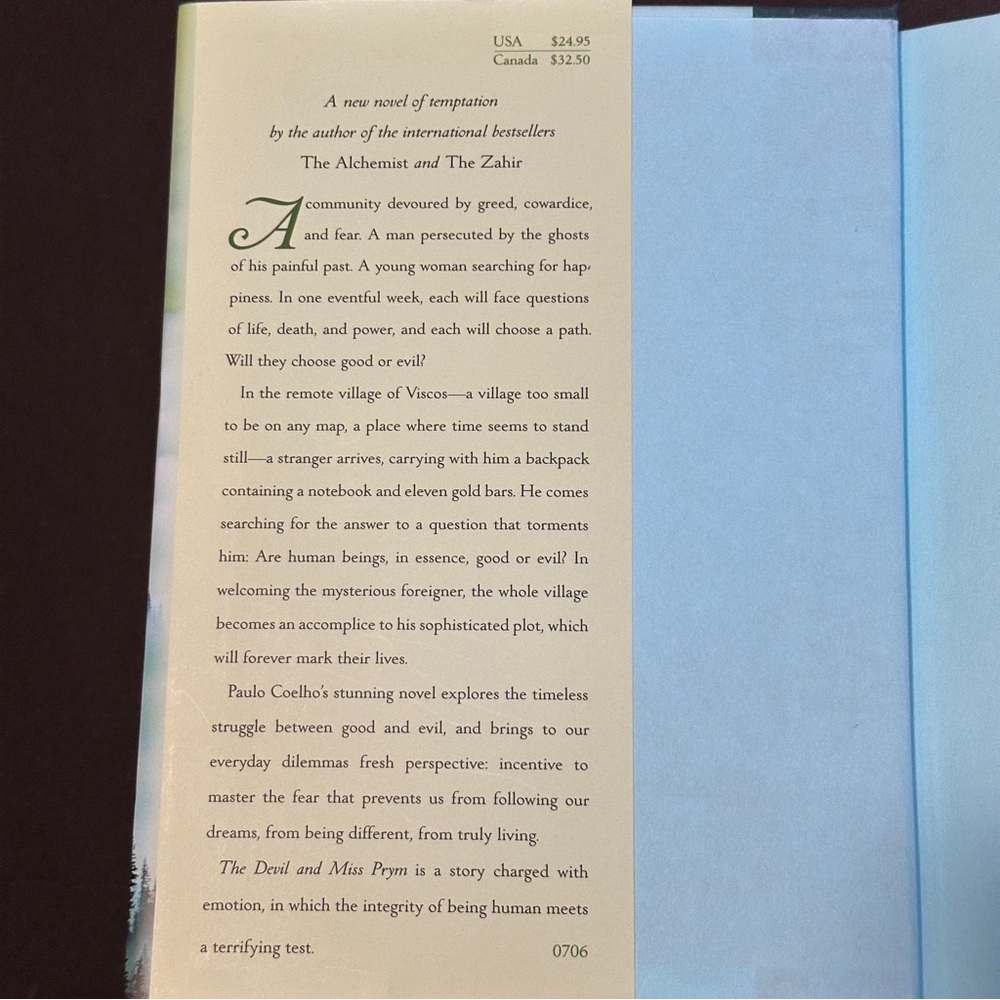 The Devil and Miss Prym by Paulo Coelho | Literary Fiction | Hardcover book - Picture 7 of 10